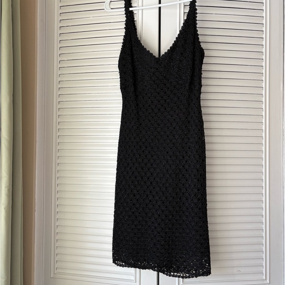 Dresses & Skirts - Elegant Black Crochet Dress
